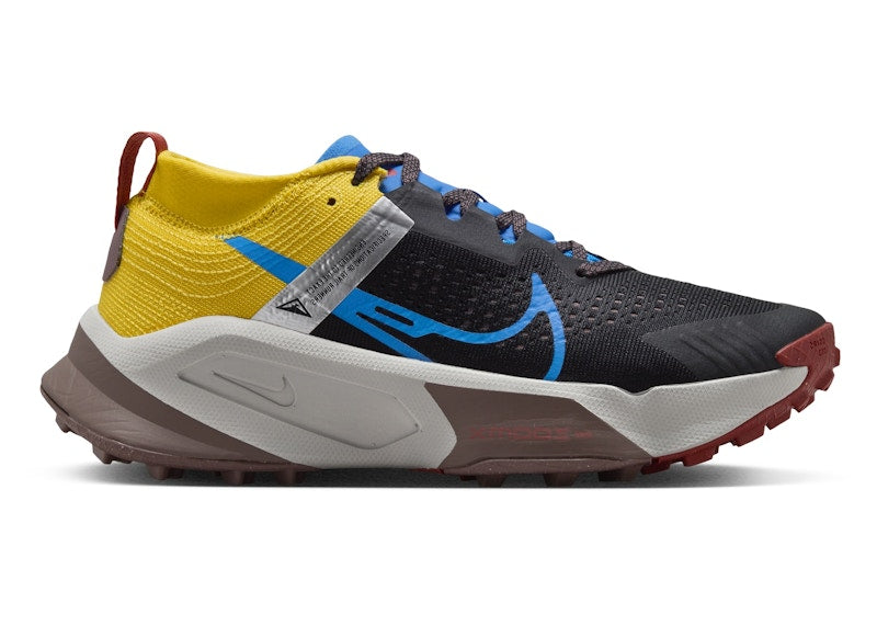 Nike ZoomX Zegama Black Vivid Sulfur Track Red Light Photo Blue (Women's)