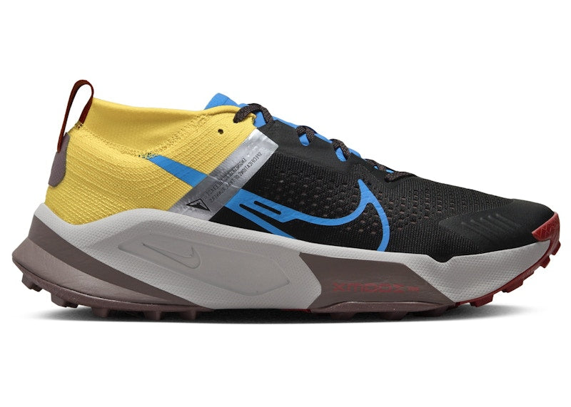 Nike ZoomX Zegama Black Vivid Sulfur Track Red Light Photo Blue