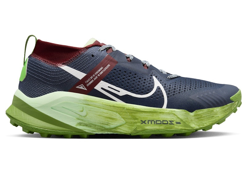 Nike ZoomX Zegama Thunder Blue Chlorophyll Dark Team Red Summit White