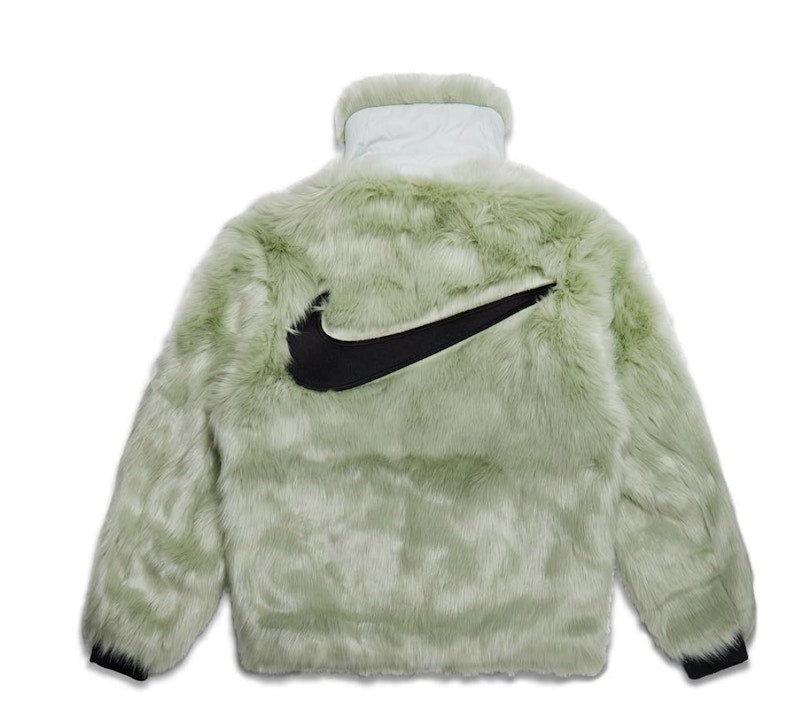 Nike x Ambush Women's Reversible Faux Fur Coat Jade Horizon/Black