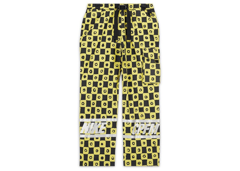 Nike x Cactus Plant Flea Market Waffle Pants (Asia Sizing) Yellow Black