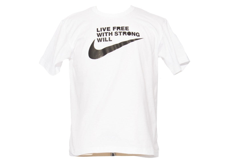 Nike x Comme des Garcons BLACK Live Free T-shirt White