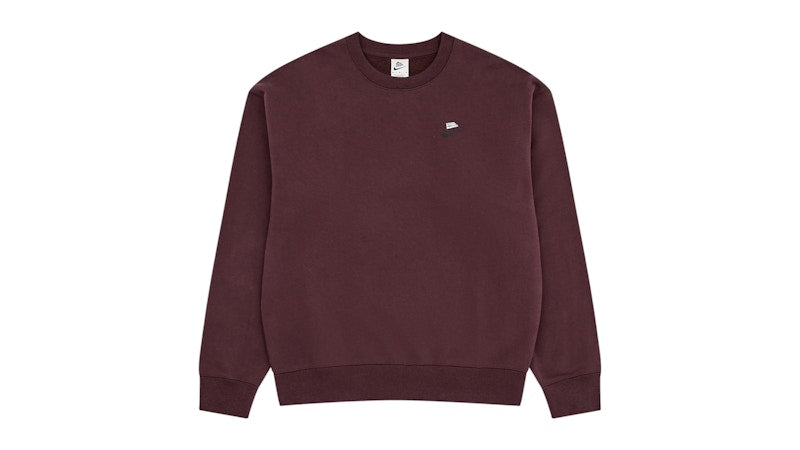 Nike x DSM Dover Street Market Fleece Crewneck Sweatshirt Burgundy