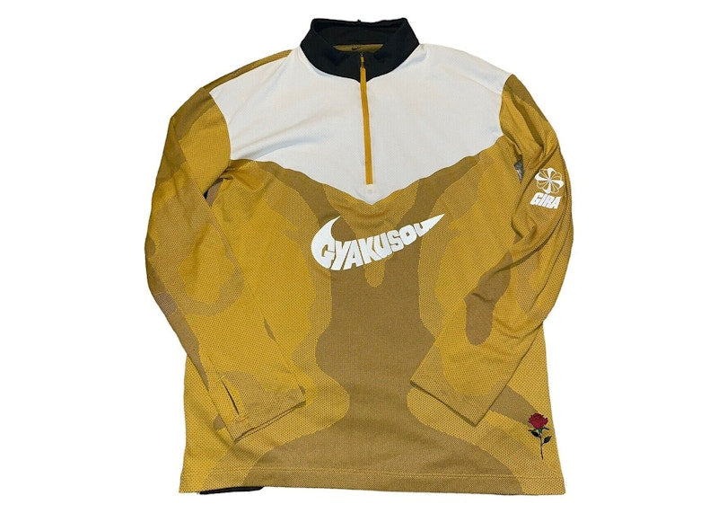 Nike x Gyakusou NRG Half-Zip Top Long Sleeve Tee Yellow