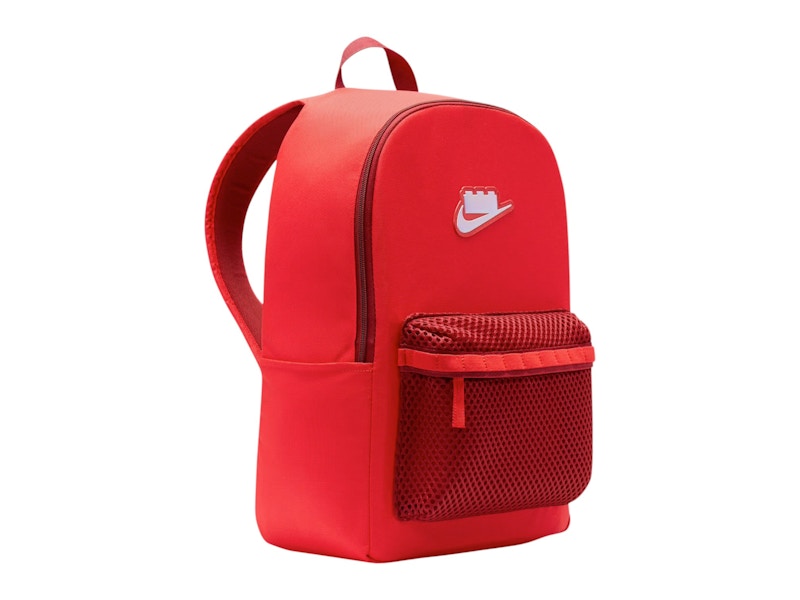 Nike x LEGO Collection Heritage 25L Backpack Rush Red/Dark Cayenne/Metallic Silver
