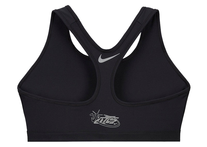Nike x Megan Thee Stallion Women's Medium-Support Non-Padded Sports Bra (Plus Size) Black