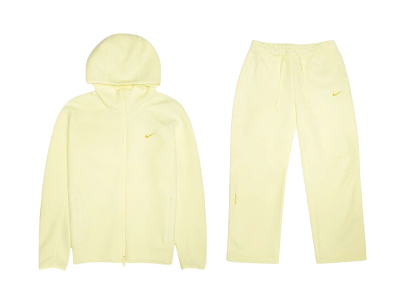 Nike x NOCTA NRG Tech Fleece Hoodie & Pants Set Citron Tint/Vivid Sulfur