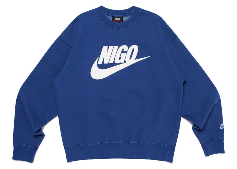 Nike x Nigo NRG Fleece Crew Sweatshirt Navy