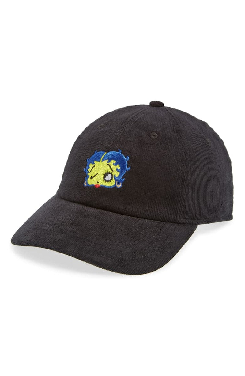 Nike x Olivia Kim Betty Boop Embroidered Baseball Corduroy Hat Black