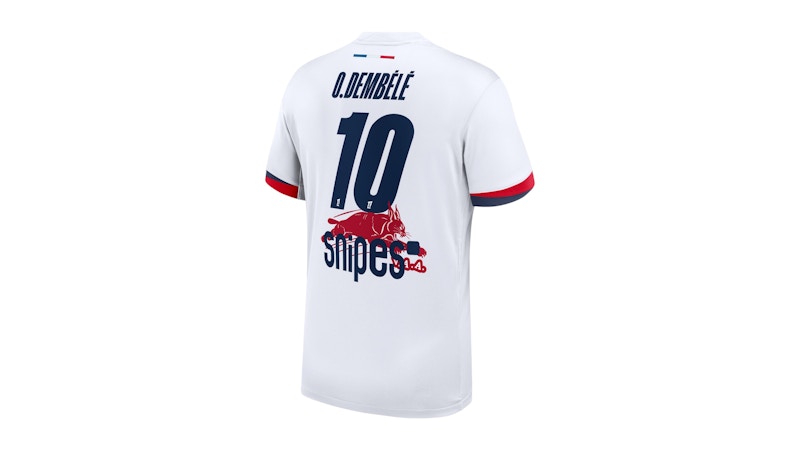 Nike x PSG Away Virgil Abloh Stadium 2025-26 O.Dembélé 10 Jersey White