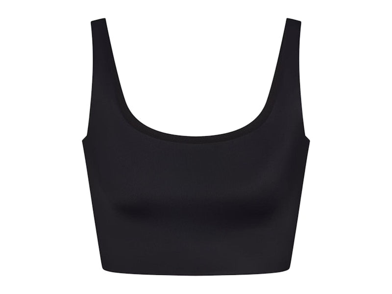 Nike x SKIMS Women's Shine Scoop Neck Bra Top Obsidian
