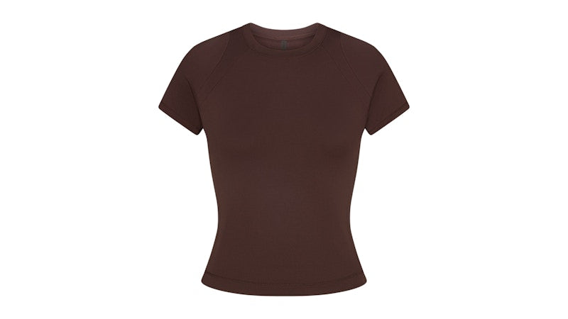 Nike x SKIMS Women's Airy Baby Tee Dark Sepia