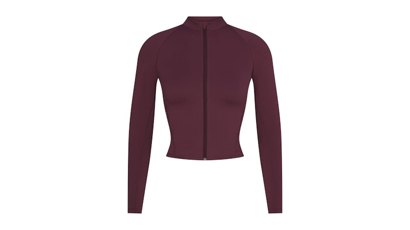 Nike x SKIMS Women's Matte Mock Neck Full Zip Jacket Currant