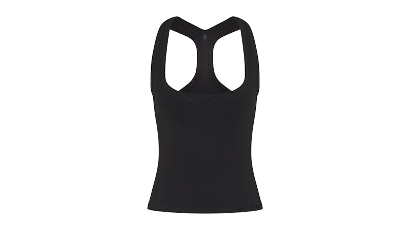 Nike x SKIMS Women's Vintage Seamless Racer Back Tank Obsidian