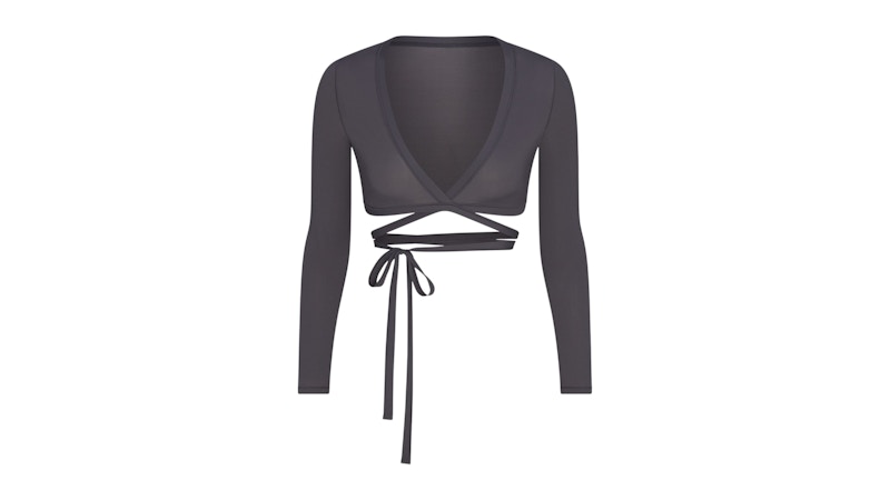 Nike x SKIMS Women's Weightless Layers Wrap Top Lead
