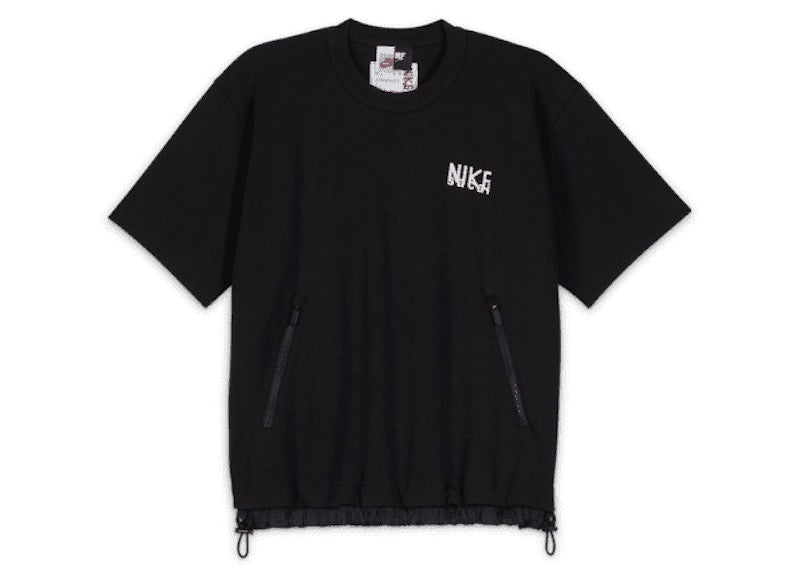 Nike x Sacai S/S Top T-Shirt (Asia Sizing) Black