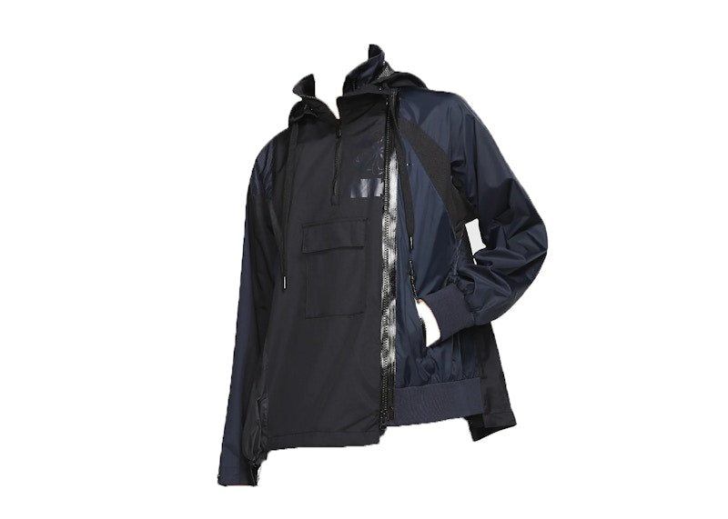 Nike x Sacai Women's Double Zip Jacket Black/Dark Obsidian