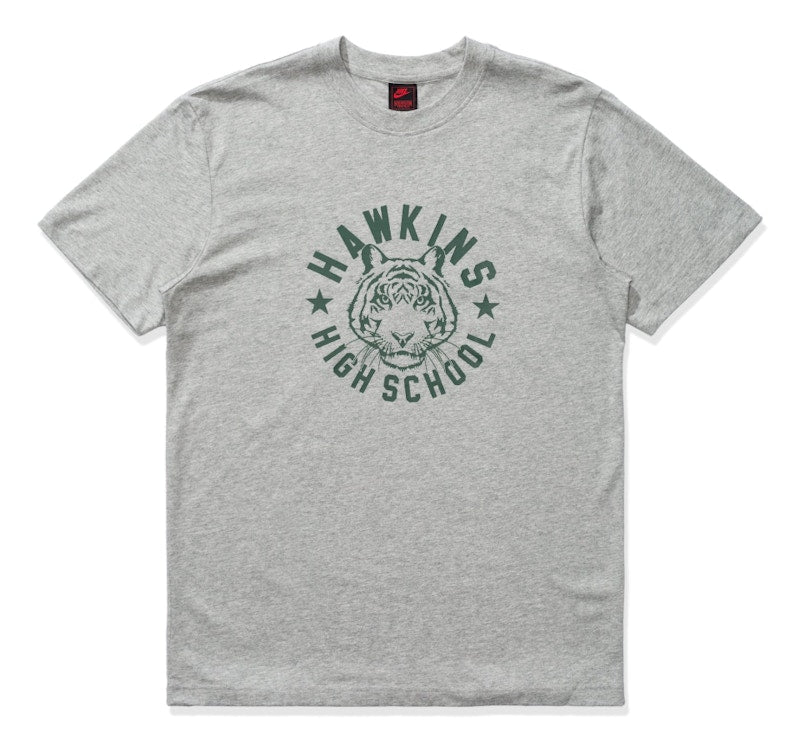 Nike x Stranger Things Hawkins High Tee Heather Grey