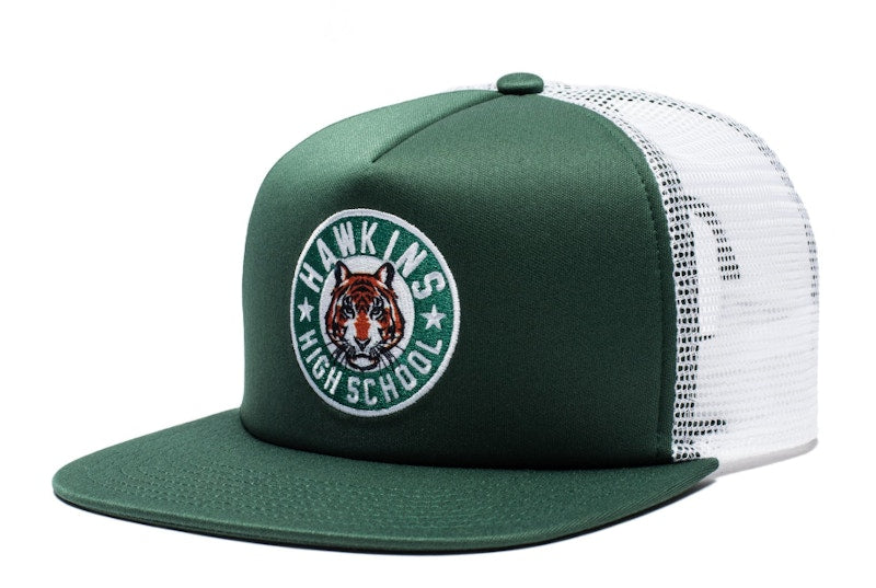 Nike x Stranger Things Hawkins High Trucker Hat Green