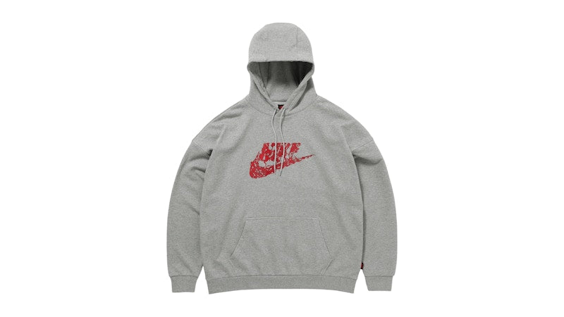 Nike x Stranger Things NRG Club Hoodie Dark Grey Heather/Light Smoke Grey