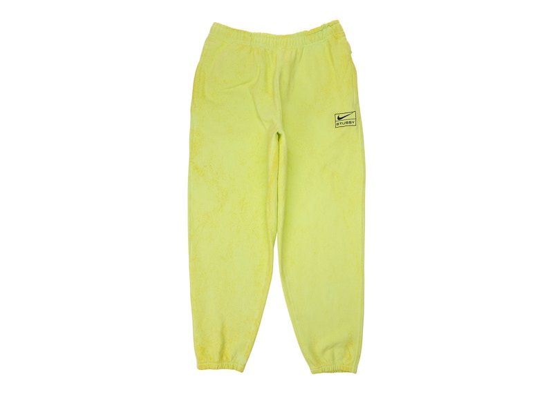 Nike x Stussy Washed Sweatpants (Asia Sizing) Volt