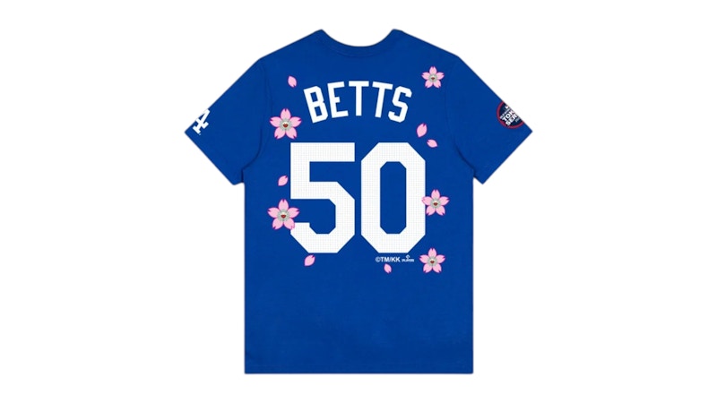 Nike x Takashi Murakami x MLB World Tour Tokyo Series 2025 Betts Dodgers S/S Tee Blue