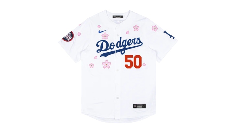 Nike x Takashi Murakami x MLB World Tour Tokyo Series 2025 Dodgers Betts Jersey White