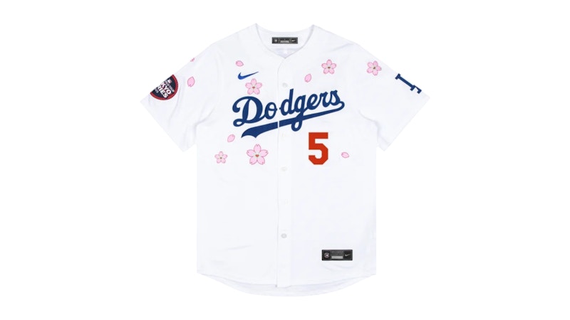 Nike x Takashi Murakami x MLB World Tour Tokyo Series 2025 Dodgers Freeman Jersey White