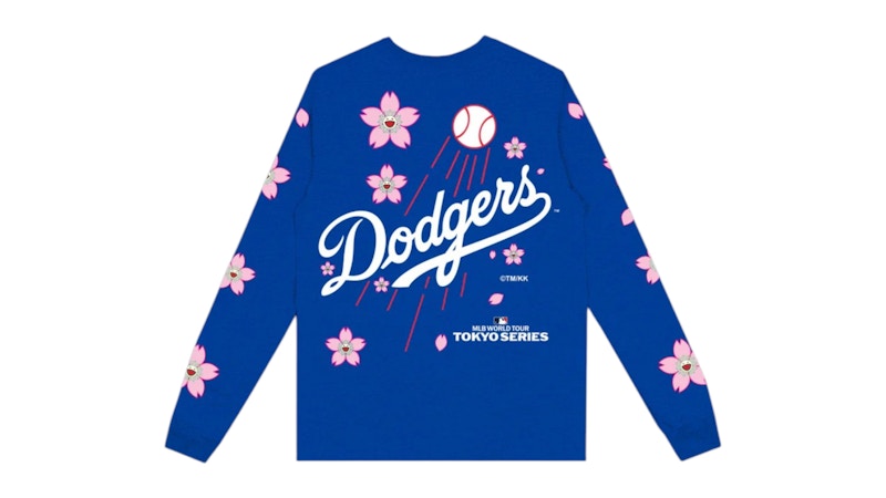 Nike x Takashi Murakami x MLB World Tour Tokyo Series 2025 Dodgers L/S Tee Blue
