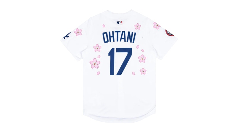 Nike x Takashi Murakami x MLB World Tour Tokyo Series 2025 Dodgers Ohtani Jersey White