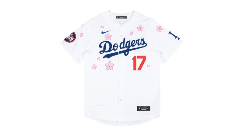 Nike x Takashi Murakami x MLB World Tour Tokyo Series 2025 Dodgers Ohtani Kanji Jersey White
