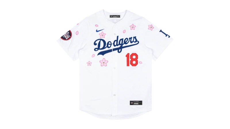 Nike x Takashi Murakami x MLB World Tour Tokyo Series 2025 Dodgers Yamamoto Jersey White