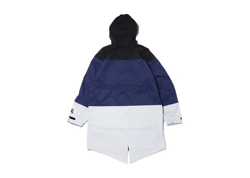 Nike Lab Colorblock Windbreaker Parka Jacket Black/Midnight Navy/Wolf Grey