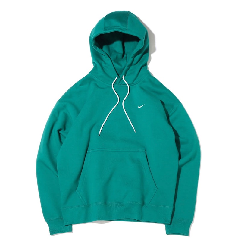 Nike Lab Solo Swoosh Fleece Hoodie (Asia Sizing) Mystic Green