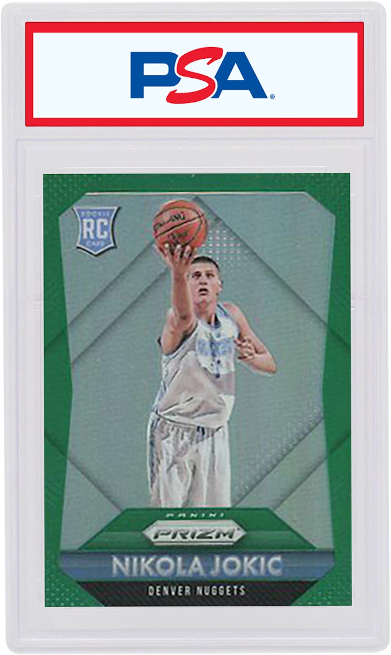 Nikola Jokic 2015 Panini Prizm Rookie Green #335 (PSA or BGS Graded)