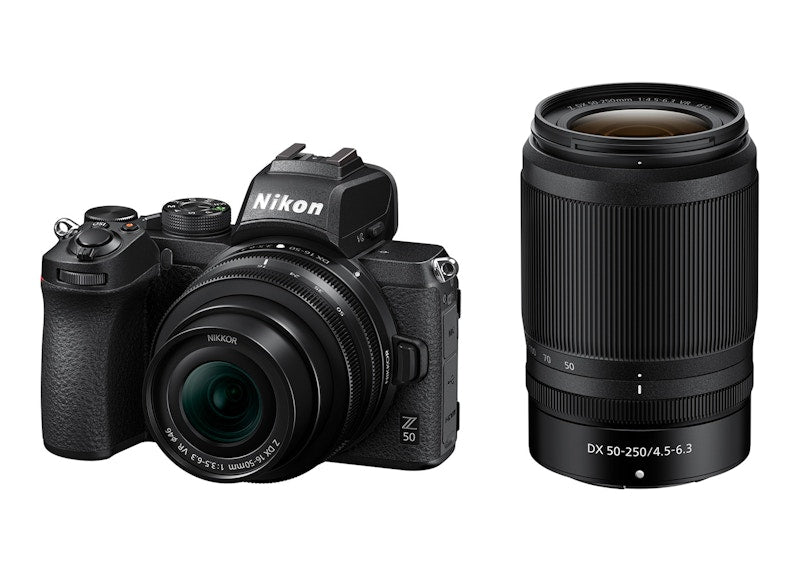 Nikon Z 50 DX-format Mirrorless Camera w/ NIKKOR Z DX 16-50mm & 50-250mm VR Lens 1632