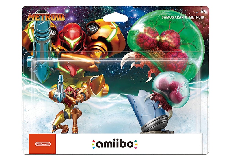 Nintendo Samus Aran & Metroid amiibo Figure (2 pack) (NVLEAR2A)