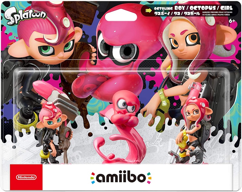Nintendo Splatoon Octoling Boy & Octoling Girl & Octoling Octopus amiibo