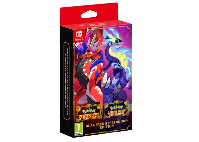Nintendo Switch Pokemon Violet/Scarlet Double Pack SteelBook Edition Video Game