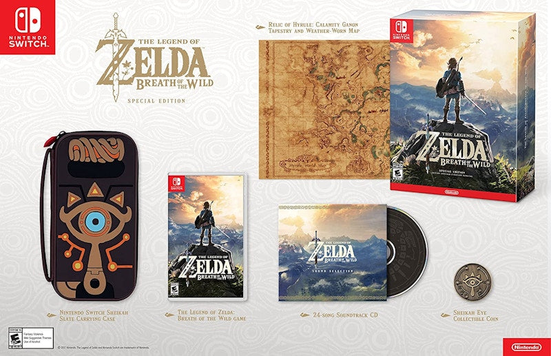 Nintendo Switch The Legend of Zelda: Breath of the Wild Special Edition Video Game Bundle