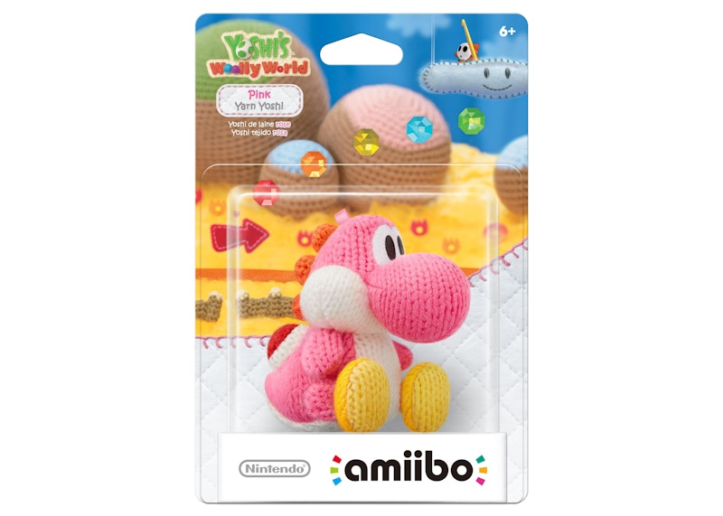 Nintendo Yoshi's Woolly World Pink Yarn Yoshi amiibo