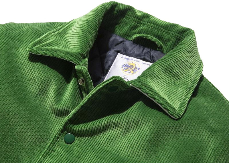 Noah Corduroy Varsity Jacket Emerald