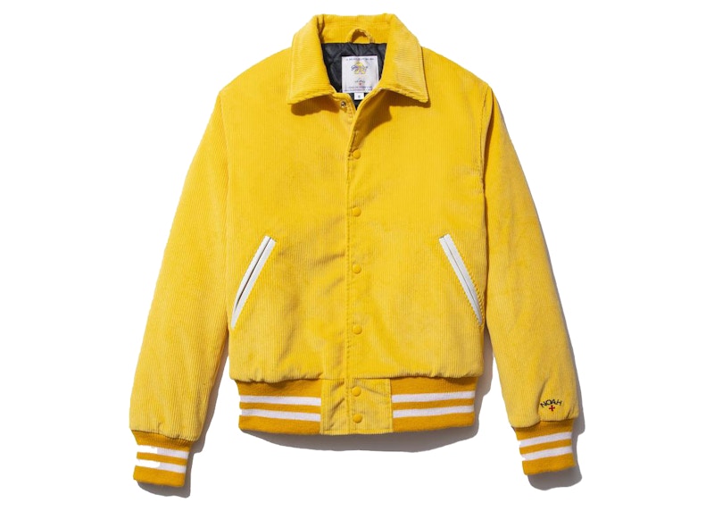 Noah Corduroy Varsity Jacket Lemon