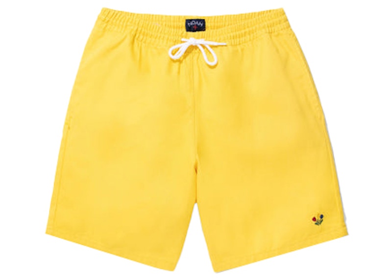Noah Cotton Twill Shorts Yellow