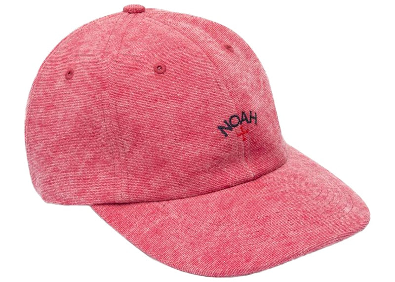 Noah Recycled Canvas Core Logo 6-Panel Dark Red