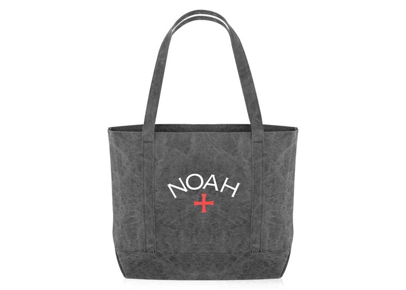 Noah Recycled Canvas Core Logo Tote Bag Black