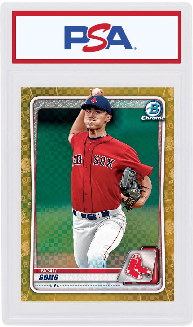Noah Song 2020 Bowman Chrome X Gold X-Fractor /3 #BCP-161