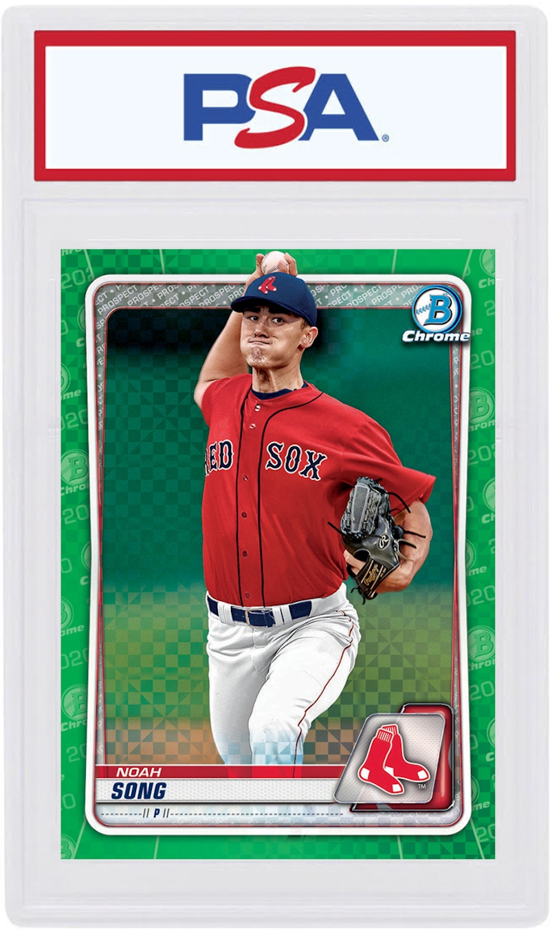 Noah Song 2020 Bowman Chrome X Green X-Fractor /31 #BCP-161
