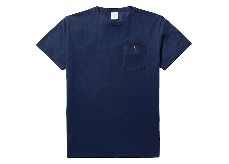 Noah Tulip Pocket Tee Navy
