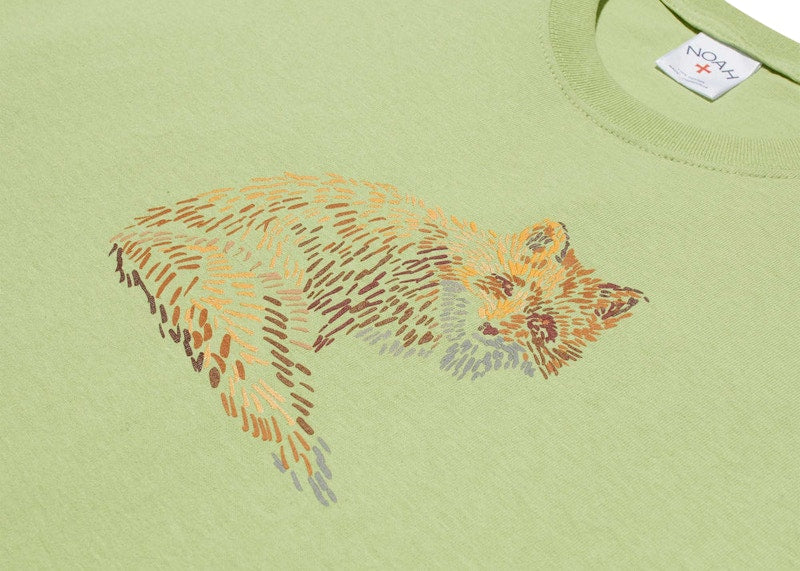 Noah Watercolor Animal Tee Pistachio